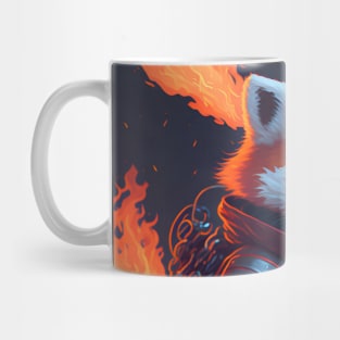 Flame-Forged Paws Mug